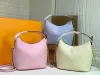 2023 Fashion Leather Handbag Luxurys Designer Bag Plånböcker Luxury One-Shulder Diagonal Väskor Marshmallow Hobo Handväska