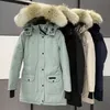 Nowe Kanada Kobiety Rossclair Parka Wysoka jakość długa z kapturem futra futra Flear Warm Down Kurtka Outdoor ciepły płaszcz Ogółe rozmiar xs-3xl plus rozmiar