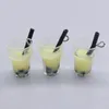 Charms 10Pcs Milk Tea Cup Pendant Charm Resin For DIY Jewelry Making Necklace Bracelet Accessories Wholesale