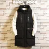 Men's Vests Zipper Front Fashion Sleeveless Jacket 2021 Men Thickening Vest Hooded Warm Long Winter Waistcoat Casual Windbrea208B