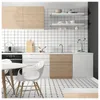 Tiles Black And White Checkered Bricks Bread Bathroom Wall Tiles Nianjiao Nordic Kitchen Home Garden Building Supplies Tiles Flooring Otyuw