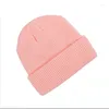 Casquettes de balle Chapeau chaud d'hiver Cap Rendy Melon Cuir Noir Bonnet Couple Hip-Hop Femme Tricoté