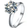 choucong Solitaire 2ct diamant cz 925 en argent Sterling femmes bague de fiançailles de mariage Sz 4-10 Gift328x