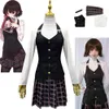 Game Persona 5 Cosplay Queen Makoto Niijima Cosplay Costume School Uniform Outfits Lång ärm Top Halloween Costume för Womencosplay