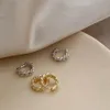 Pendientes redondos de aro con cadena para Piercing pequeña con diamantes de imitación para mujer, orejera circular bonita, joyería de moda femenina Brincos Huggie233y