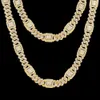Arrival Luxury 15mm Gold Plated Solid 925 Sterling Silver Vvs Moissanite Diamond Miami Cuban Link Chain Necklace