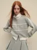 女性SフーディーズスウェットシャツAdagirl American American Retro Lace Embroidery Zip Up Phoodie Bow Graphic Stand Collar Sweatshirt Cardigan Kpop Closes Chic 231009