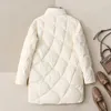 Kvinnor Down Parkas Winter Fashion Stand Collar Xlong Women Jackets Kvinnliga Loose Loose Ultra Lightweigh White Duck Warm Coat 231009