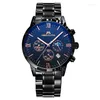 Montres-bracelets MEGALITH Mode Hommes Montres Chronographe Date Calendrier Sport Étanche En Acier Montre-Bracelet Hommes Reloj Hombre