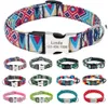 Halsbanden Hondenhalsbanden Op maat gegraveerde halsband Gepersonaliseerde nylon huisdiertag Gedrukt Puppy Kat Naambord ID voor kleine grote honden 231009