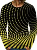 Erkekler Tişörtleri 2023 Hip-Hop 3D Baskı Uzun Kollu Sıradan Külkü Moda Runing Sports Tee