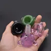 Cuencos gruesos de Pyrex Hookahs más baratos, cuenco de vidrio de 14,4 mm y 14 mm, cuencos de vidrio de 18 mm y 18,8 mm para tuberías de agua de tabaco Bongs Dab Oil Rigs