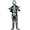 Children's Halloween Skull Skeleton Bodysuit Nightglow Jumpsuit Carnival Makeup Ball Party Cosplay Halloween Costumes for Kidscosplay