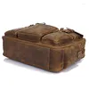 Sacs Duffel Vintage Crazy Horse Cuir Hommes Sac de voyage de voyage Duffle Bagages Nuit Week-end Carry On