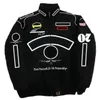 Ny F1 Racing Suit Autumn and Winter Team broderad bomullspassad jacka