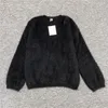 Женские свитера с тотемом, осенне-зимний свитер, простой плюшевый вязаный пуловер с круглым вырезом из шерсти альпаки, топы