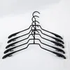 Hangers Racks 5pcs Metal Dip Plastic Clothes Hanger Pants Clip Wide Shoulder Adult Non-slip Seamless Drying Rack Wardrobe Storage Space Saving 231007