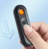 최신 플라스틱 USB 충전식 전자 라이터 전기 시가 담배 흡연 담배 풍력 라이터 그라디언트 색상 선택