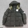 8ga2 Parkas en duvet pour hommes Designe Badge brodé Collier rectangulaire pour femmes Manteau contrasté à capuche Automne Hiver Veste thermique épaissie Top Taille 1/2/3/4/5