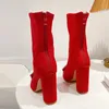 Stiefel Runway Style Glitzer Strass Damen Knöchelsocken Kristall Schleife Stretch Stoff Damen High Heel Party Prom Schuhe 231009