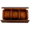 Watch Boxes Roll Travel Case- Upgraded Round Organizer Box 3- Slot Storage With Slid In Out For Home