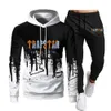 Men's Jackets Tracksuit Trapstar Brand Printed Sportswear t Shirts 16 Colors Warm Two Pieces Set Loose Hoodie Sweatshirt Pants Jogging 2206154srb