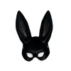 Rabbit Mask Halloween Makeup Ball Party Cosplay Cartoon Half Face Rabbit Girl Mask