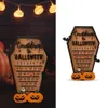 Altri articoli per feste per eventi Calendario per il conto alla rovescia di Halloween Avvento in legno Melone Pipistrello Decorazione Ornamento Decorazioni per la casa Regalo per le vacanze per bambini 231009