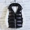 Kvinnorjackor Yiciya Down Vest Jacket Moncl Brand Black Oversize Bomber Women Winter High Quality Varsity Female American Vintage Coat