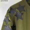Designer Clothing Mens Sweatshirts Hoodies 2023 New Amies Army Green Crew Neck Black Star Pattern Embroidery Loose Casual Versatile Long Sleeve Sweater Hoodie