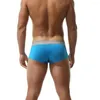 Underpants Sexy Underwear Gay Slips Lingerie Men Boxer Shorts Hollow Out Design Elastic Cotton And