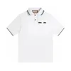 T-shirt polo da uomo T-shirt girocollo Abbigliamento estivo in stile polare ricamato e stampato con puro cotone da strada d1eq