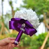 Decorative Flowers Elegant And Long-Lasting Wedding Bouquet - For Brides Bridesmaids Wide Application Longer Green