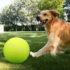 Dog Toys Tuggar Pet Dog Toy 9.5 tum boll Uppblåsbar Giant Tennis Training Chewing Product Interactive Plush fyllda Toys Dog Accessories 231009