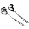 Spoons 304 Stainless Steel Hanging Wall Spoon Pot Soup Colander Long Handle With Hook Porridge