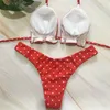 Costumi da bagno da donna a pois bikini 2023 Mujer Femme costume da bagno beach string costume da bagno push up maillot de bain sexy bikini brasiliano