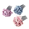 Peignes à cheveux à fleurs de mariée, épingles à cheveux rétro florales pour femmes, Barrette Clips, accessoires couvre-chef