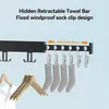 Racks Hangers Racks Retractable Cloth Drying Rack Folding Clothes Hanger Wall Mount Indoor Outdoor Space Saving Aluminum Home Laundry Cl