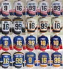 CCM Hockey Retro 99 Wayne Gretzky Jersey Retire 18 Tony Twist 16 Brett Hull 9 Doug Gilmour 77 Pierre Turgeon Vintage Classic 1995 1996 Blue White Stitching Team Mens