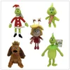 20-32CM Weihnachtsmonster Plüschtier Kawaii The Green Shaggy Plushies Weihnachtsmann Cosplay Mädchen Hund Anime Puppen Kinder Geschenk M222