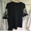 Kvinnors T-skjortor L-4XL Plus Size Tops Rhinestone Graphic T-Shirts Luxury Stor tunika för kvinnor Män Summer Bomullskläder Chubby Y2K