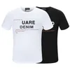 DSQ Phantom Turtle Herren-T-Shirts Herrendesigner T-Shirts Schwarz Weiß Rücken Logo Skater T-Shirt Männer Sommer Mode Casual Stree234p