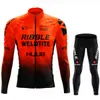 Bisiklet Jersey setleri huub takım elbise adam dergisi uzun kollu erkek bisiklet giyim pantolonları dolgu tricuta set sonbahar üniforma gömlek maillot 231009