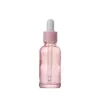 10ml 20ml 30ml Pink Glass Dropper Bottle Essential Oil Liquid Reagent Pipette Bottles Cosmetics Packaging Containers Sbocn