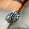 Bague à ouverture irrégulière en argent Sterling pour femmes, élément de chaîne cubaine, accessoires de mode pour le travail, tendance