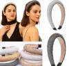 Crystal Hair Bands Shiny Padded Diamond Headband Hoop 6 colors Fashion Hair Accessories For Women 6 colors available J1501 ZZ