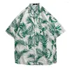 Casual overhemden voor heren Coole zomertop met bloemenprint Vakantievest Herenoverhemdkleding