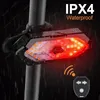 Bike Lights 12PCs Bicycle Turn Signal Light Wireless Remote Control USB Rechargeable Front Rear Tail for MTB Scooters Road 231009