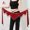 Stage Wear Belly Dance Professional Costume Hand Made Senior Beads Hip Scarf Oriental Clothing For Women Dancing Belt