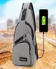 Outdoor Bags USB Design Sling Bag Large Capacity Sports Men Women Couple Chest Selling Crossbody Travel Hiking8995306